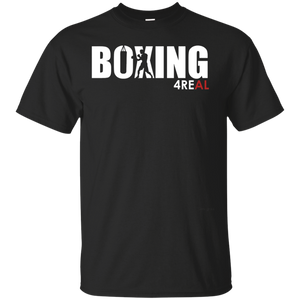 4REAL BOXING Black T-Shirt - 4REAL