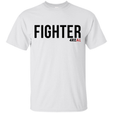 FIGHTER White T-Shirt - 4REAL