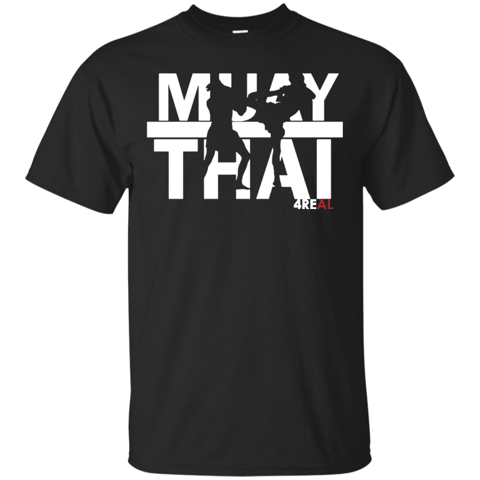 4REAL MUAY THAI Black T-Shirt - 4REAL