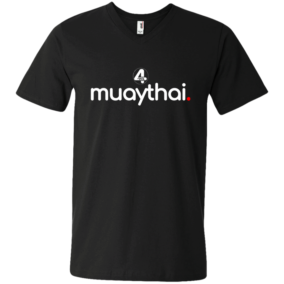 "muaythai." 2018 Black V-Neck T-Shirt