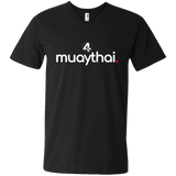 "muaythai." 2018 Black V-Neck T-Shirt