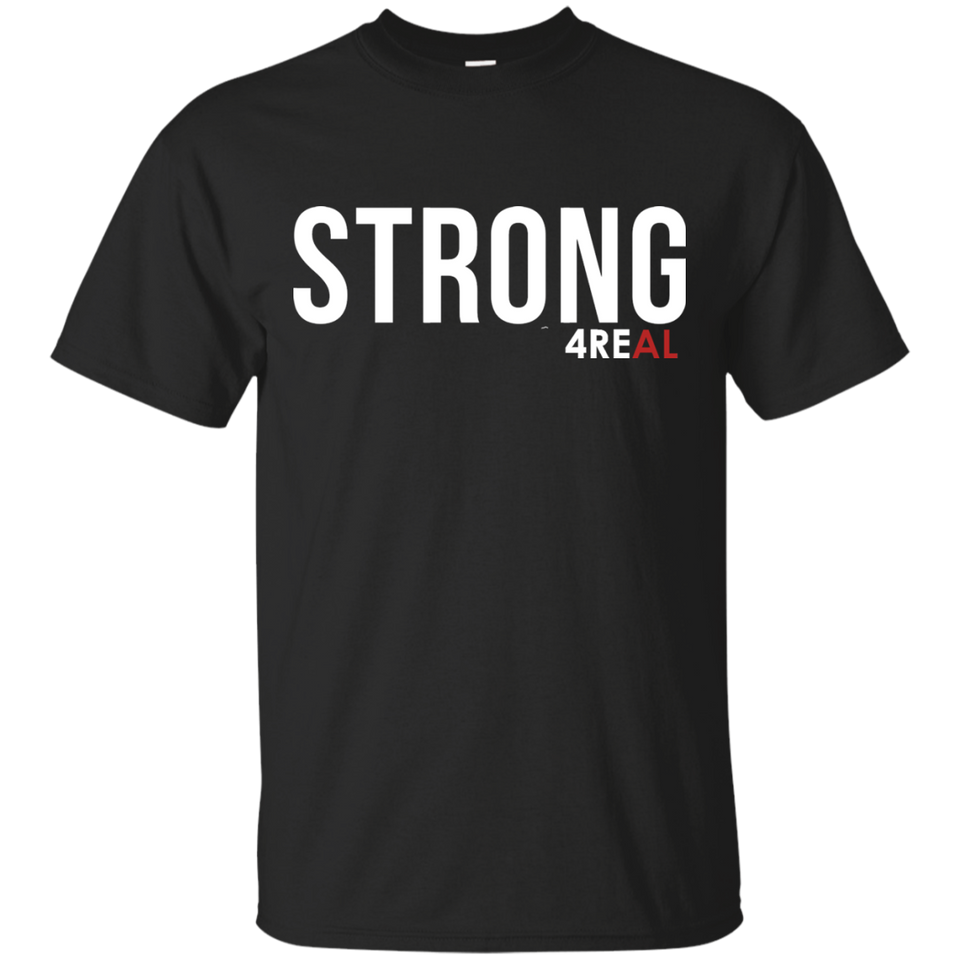 STRONG Black T-Shirt - 4REAL