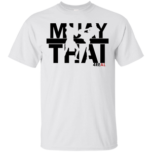 4REAL MUAY THAI White T-Shirt - 4REAL