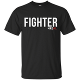 FIGHTER Black T-Shirt - 4REAL