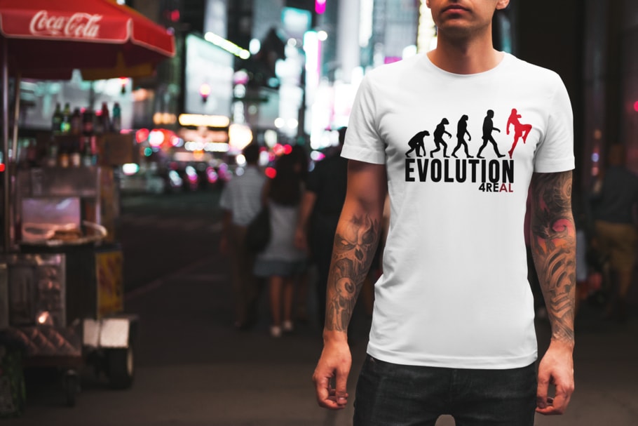 4REAL EVOLUTION White T-Shirt - 4REAL