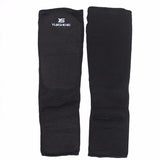 Cotton Black Shin Guards - 4REAL