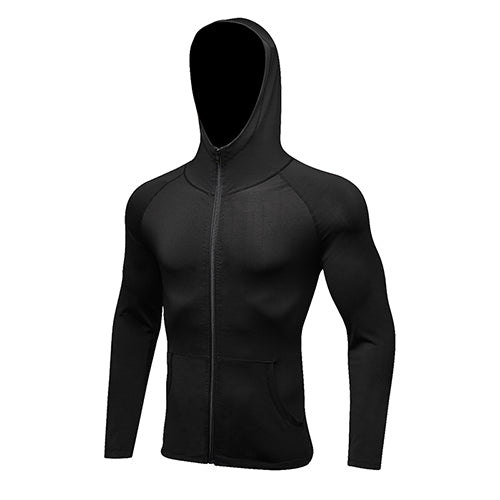 Long Sleeve Black Sport Sweatshirt - 4REAL