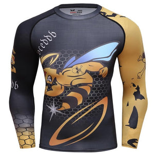 Long Sleeve BEE MMA Rashguard - 4REAL