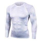 Long Sleeve White MMA Rashguard - 4REAL